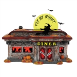 Department 56 Halloween Fly By Night Diner - New For 2025